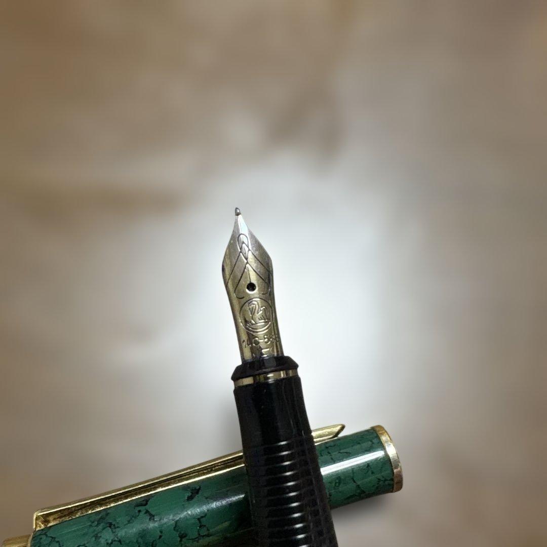 PELIKAN 緑色 万年筆14K