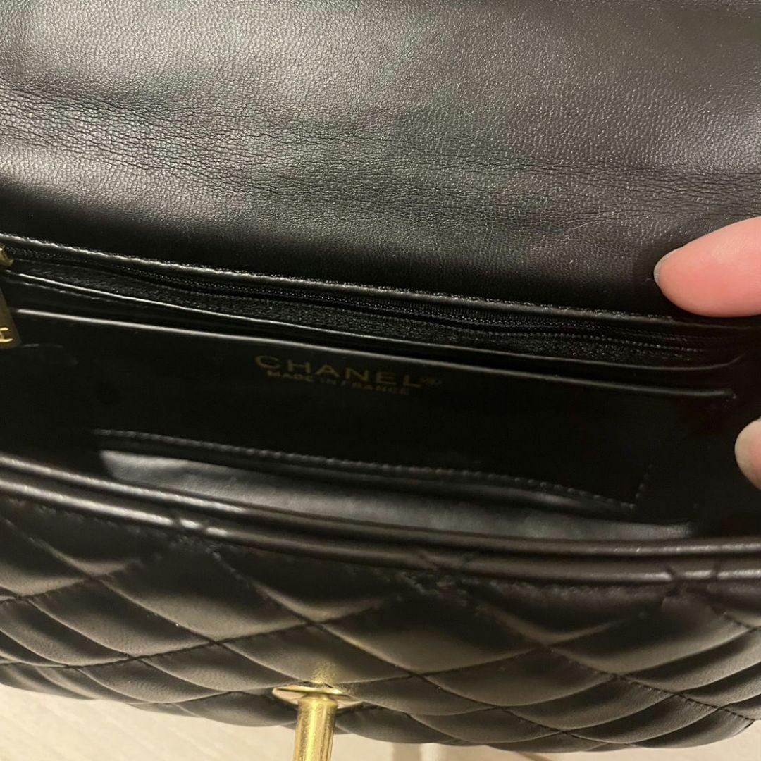 CHANEL　ノベルティ　チェーンショルダーバッグ　ブラック