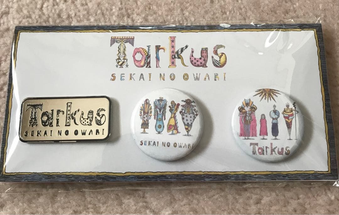 Tarkus Tシャツ(L) キーリール キーホルダー　バッジ