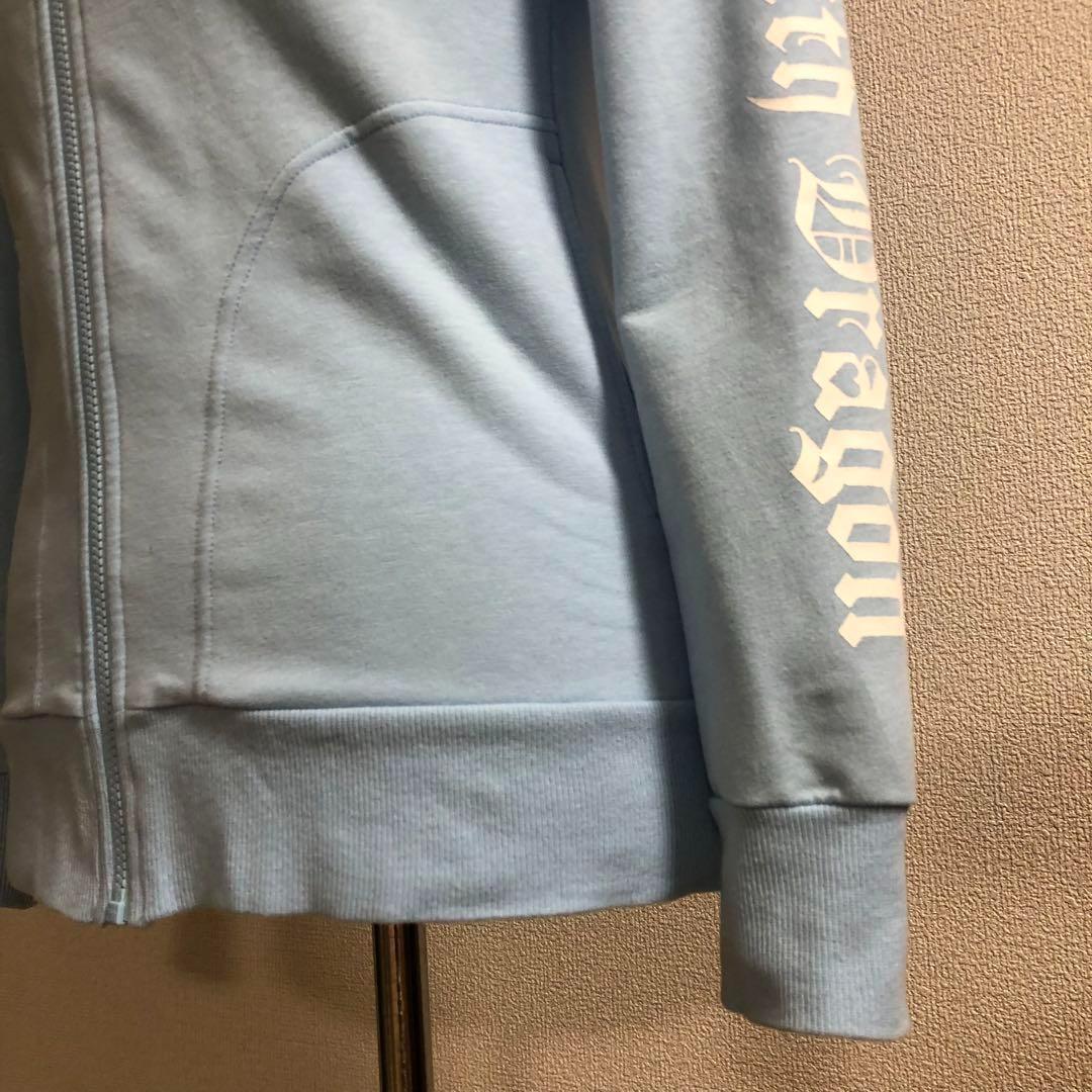 ダンスウィズドラゴン ジップアップ パーカー 日本製 ブルー サイズ2