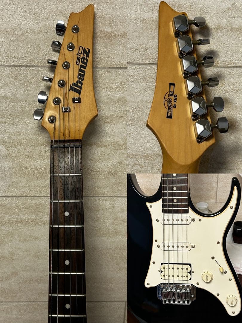 すぐ使える Ibanez GRX40 整備済み美品 ほぼ傷無し ピアノブラック