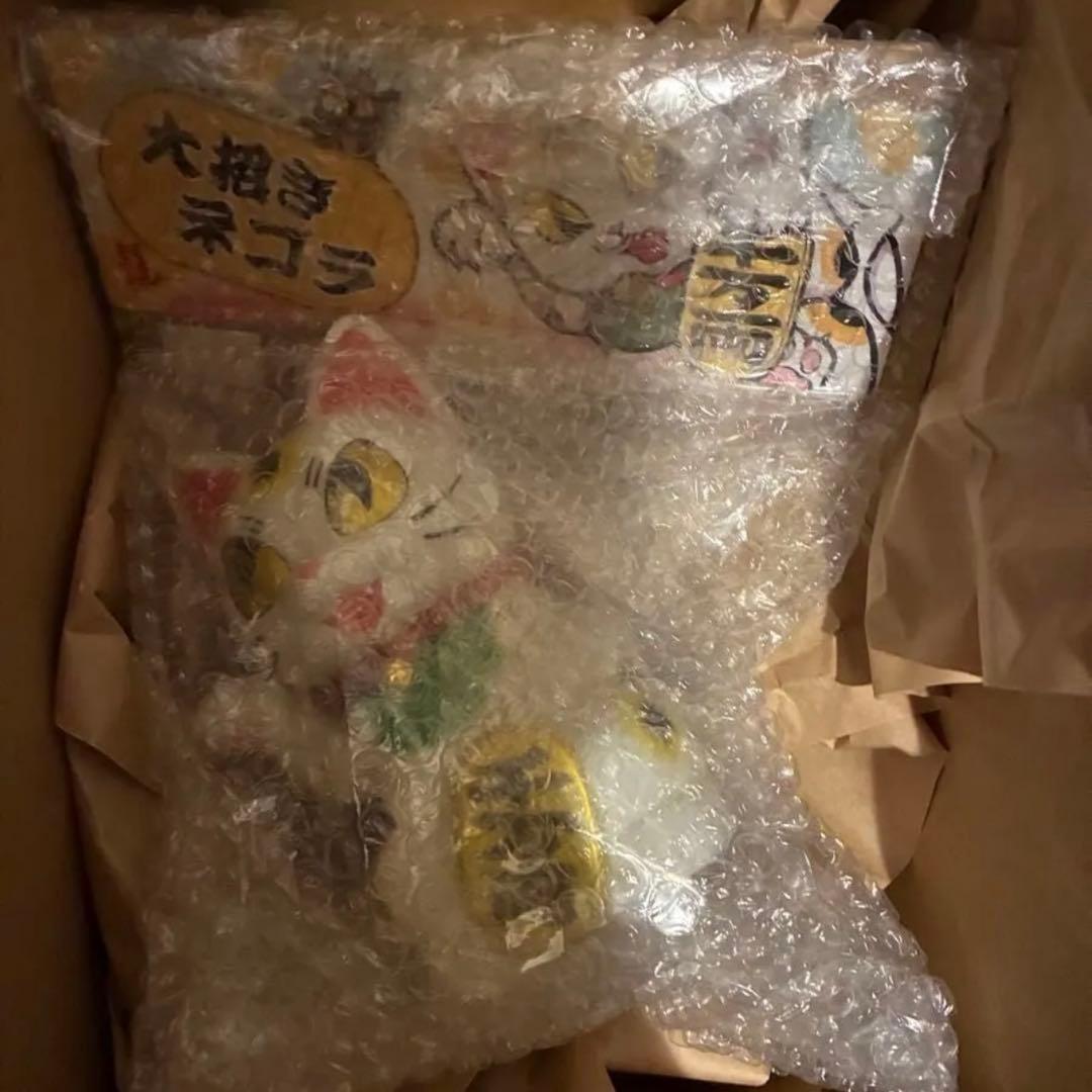 小夏屋 大招きネゴラ オリジナルカラー ソフビ こなつ 未開封品 ホワイト