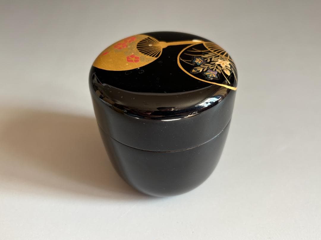 薄茶器　築城築良　団扇　中棗　茶道具