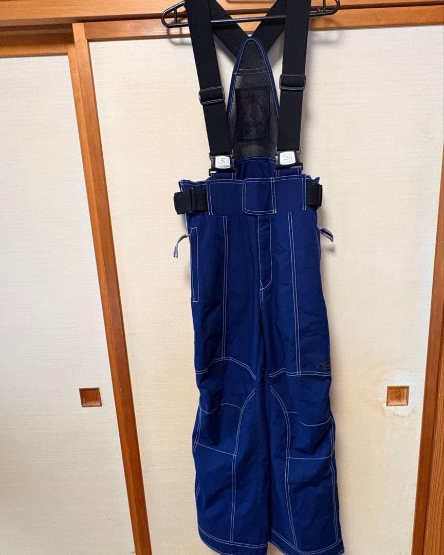 スキーウェア3点セット上下セット ネイビー赤