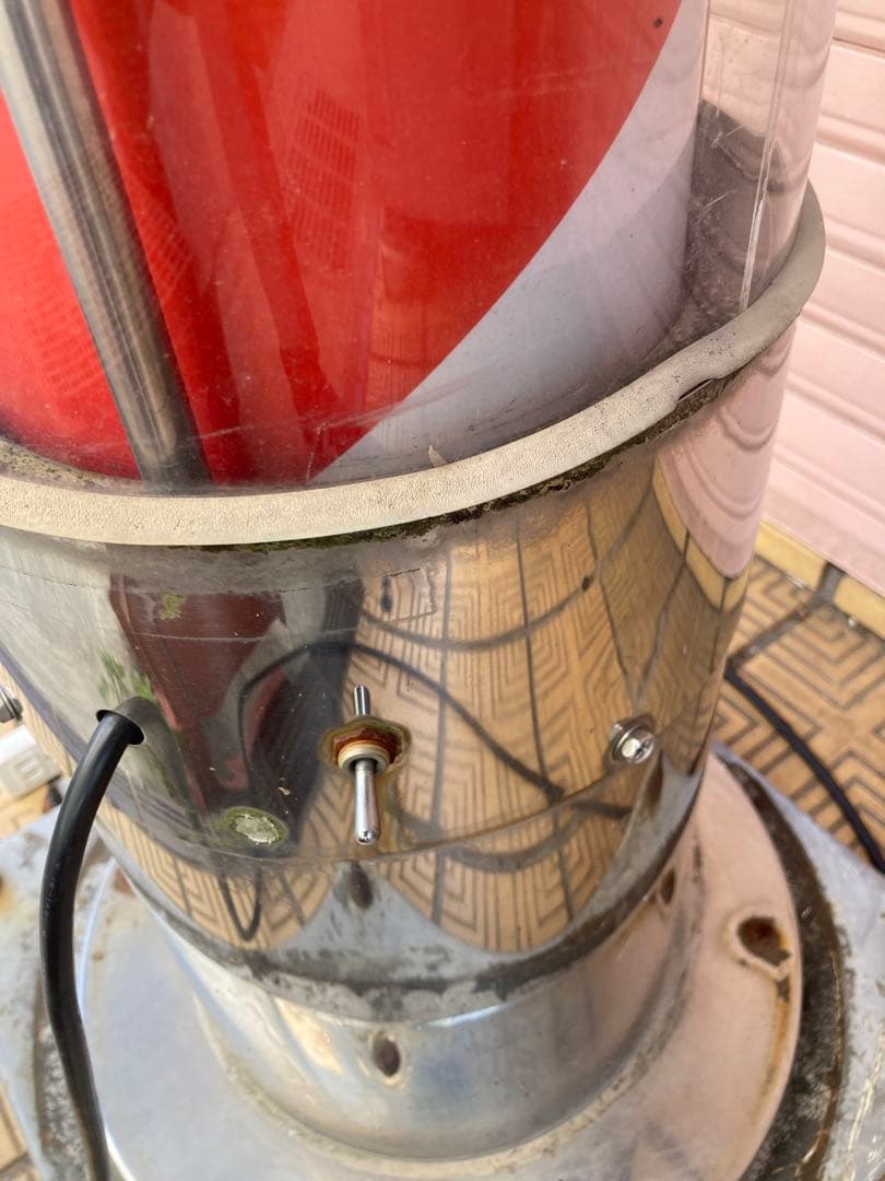 引取限定　サインポール　床屋さん　理髪店　看板　高さ約207ｃｍ　動作確認