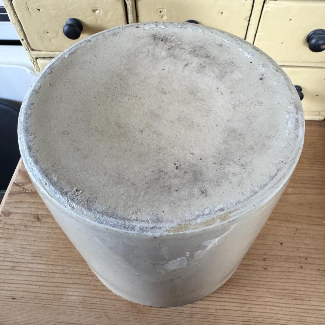 イギリス　アンティーク　陶器　ストーンウェア　ジャー　ボトル　キッチンツール入れ