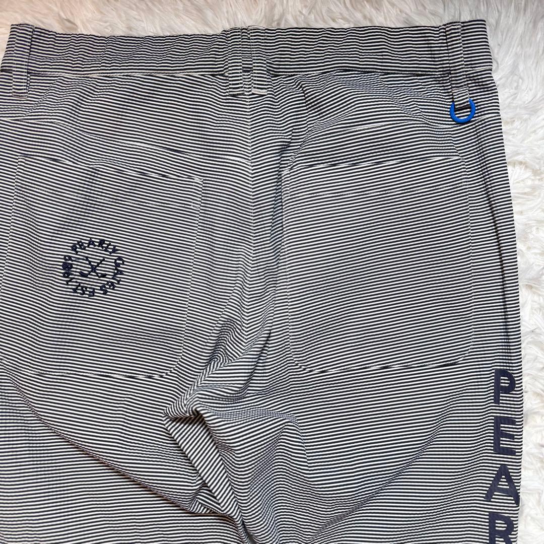 BB2様未使用級 パーリーゲイツ ドビーストレッチ ストライプパンツ PG リン