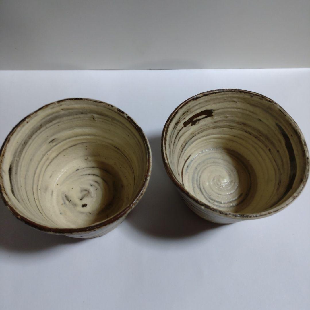 小島淳一　刷毛目蕎麦猪口　二客