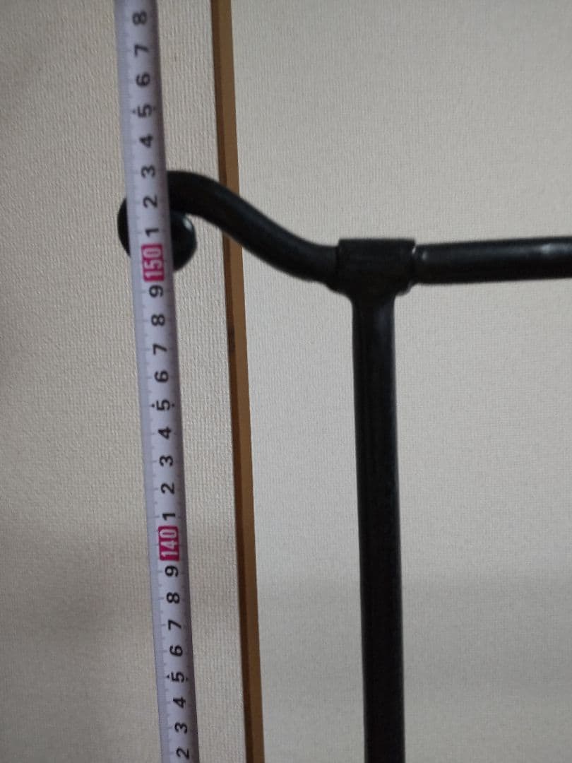 【引き取り】アイアン ハンガー 約153cm 鉄 ブラック ダークネイビー