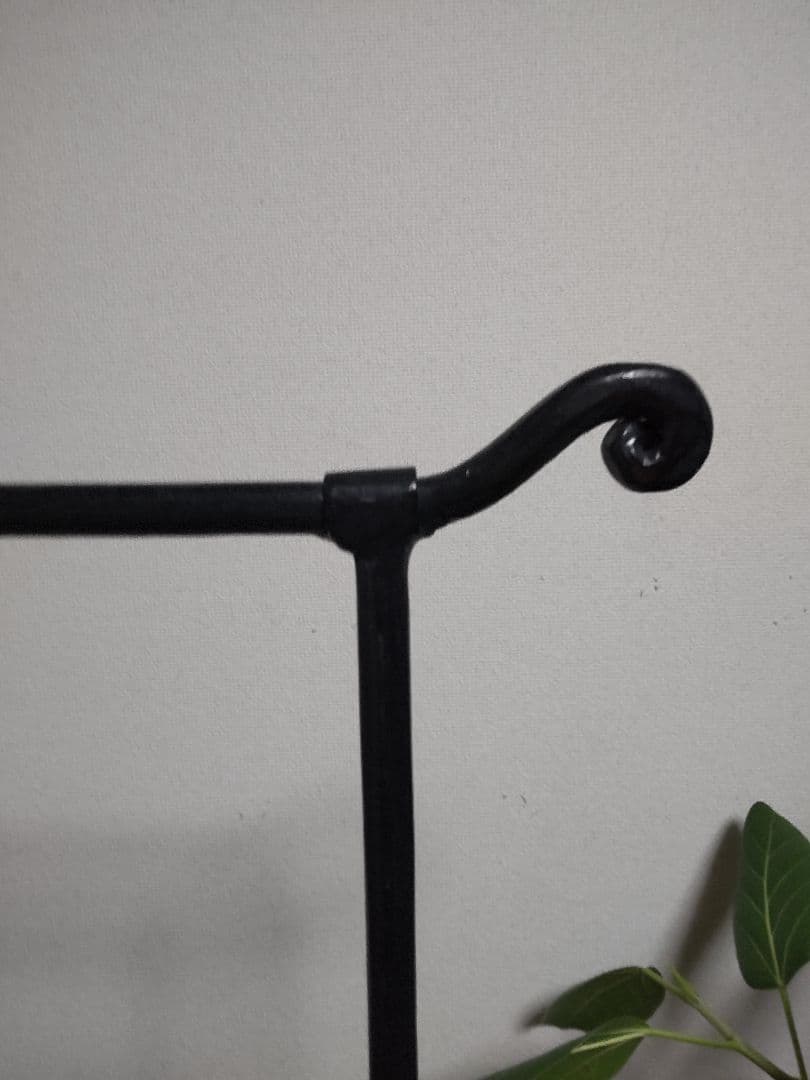 【引き取り】アイアン ハンガー 約153cm 鉄 ブラック ダークネイビー