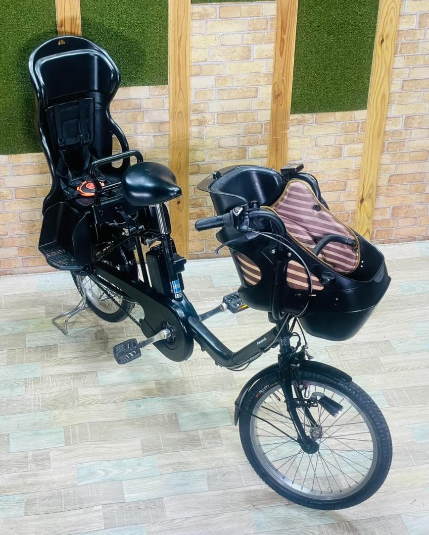 超人気ブラック系 パナソニック 子供乗せ電動アシスト自転車 H3340