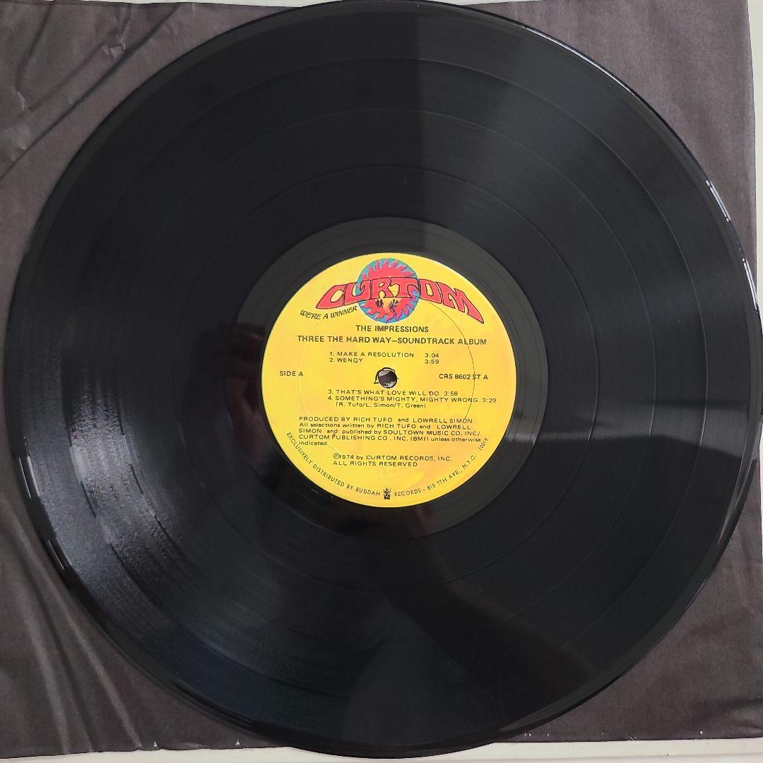 ★ＵＳオリジナル盤★スリー・ザ・ハード・ウェイ』THE IMPRESSIONS