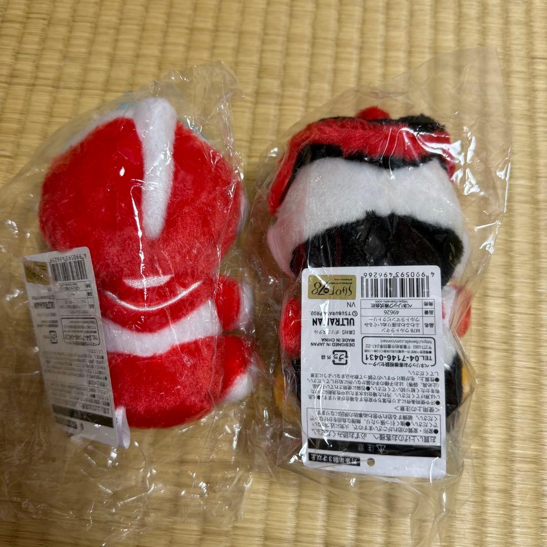 【新品】ウルトラマンギンガ　ウルトラマンビクトリー　ふわふわお座りぬいぐるみ