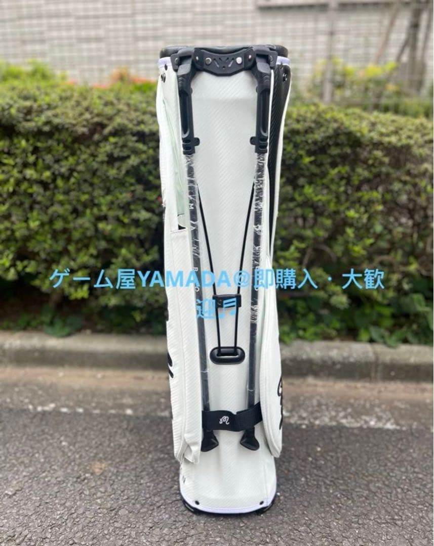 Malbon マルボンゴルフ キャディバッグ 男女兼用 スタンド式 ホワイト