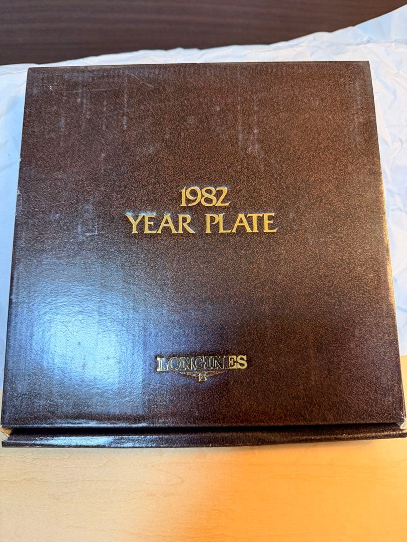 【希少・箱付きLONGINESロンジン1982YEAR PLATE 記念プレート
