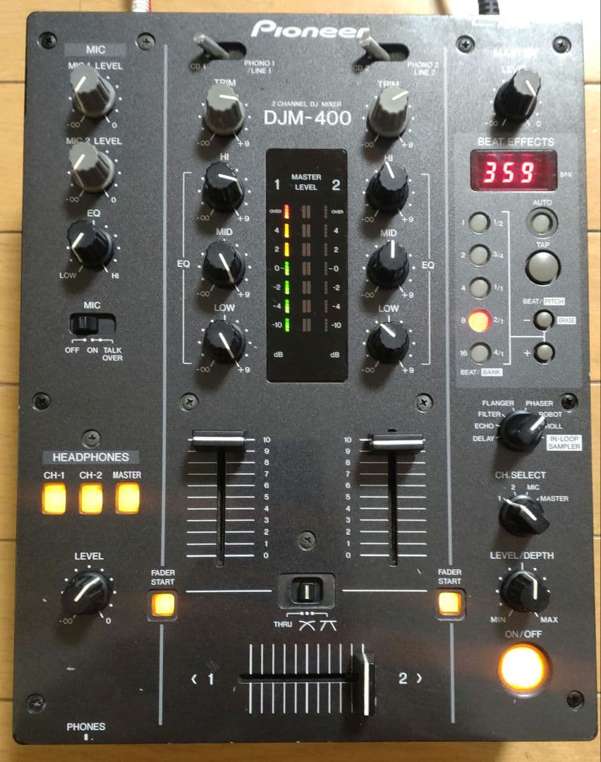 Pioneer　DJM-400　動作確認済　クロスCHフェーダー 交換　元箱あり