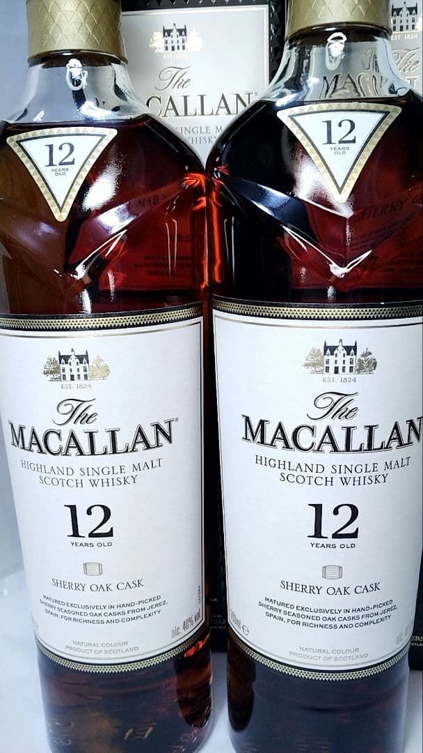マッカラン12年 シェリーオークカスク 2本セット 700mL 40% 箱付