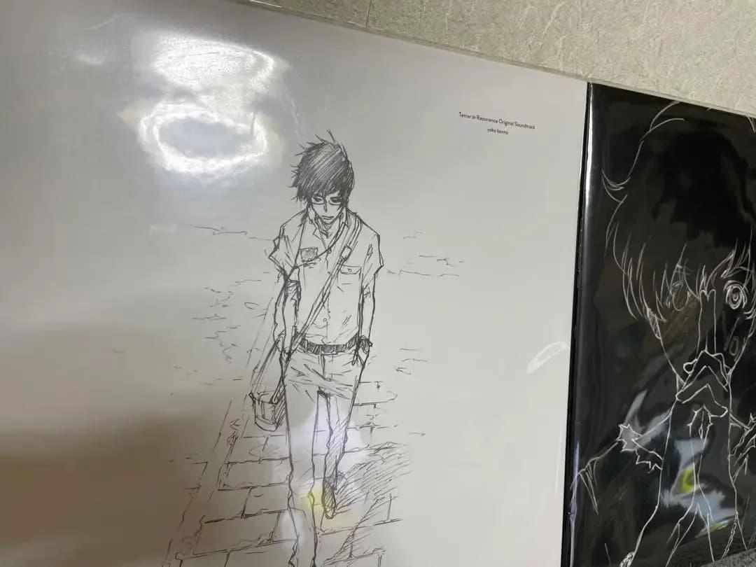 残響のテロル オリジナル サウンドトラック 描き下ろしLPジャケット 2点セット