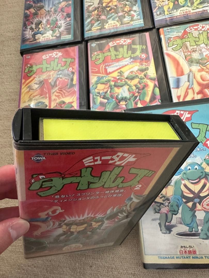 【激レア】ミュータントタートルズ 東和ビデオ VHS 8本セット