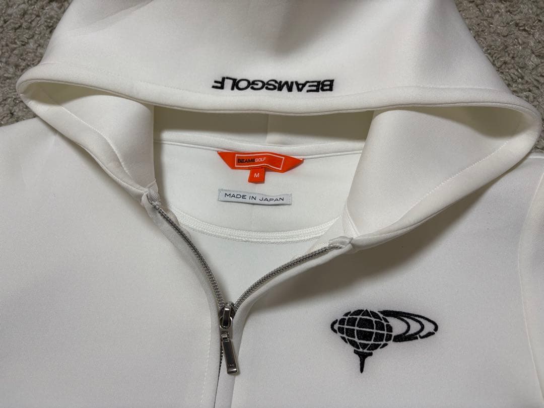 BEAMS GOLF⚫︎ビームスゴルフ⚫︎ジップパーカーMホワイト