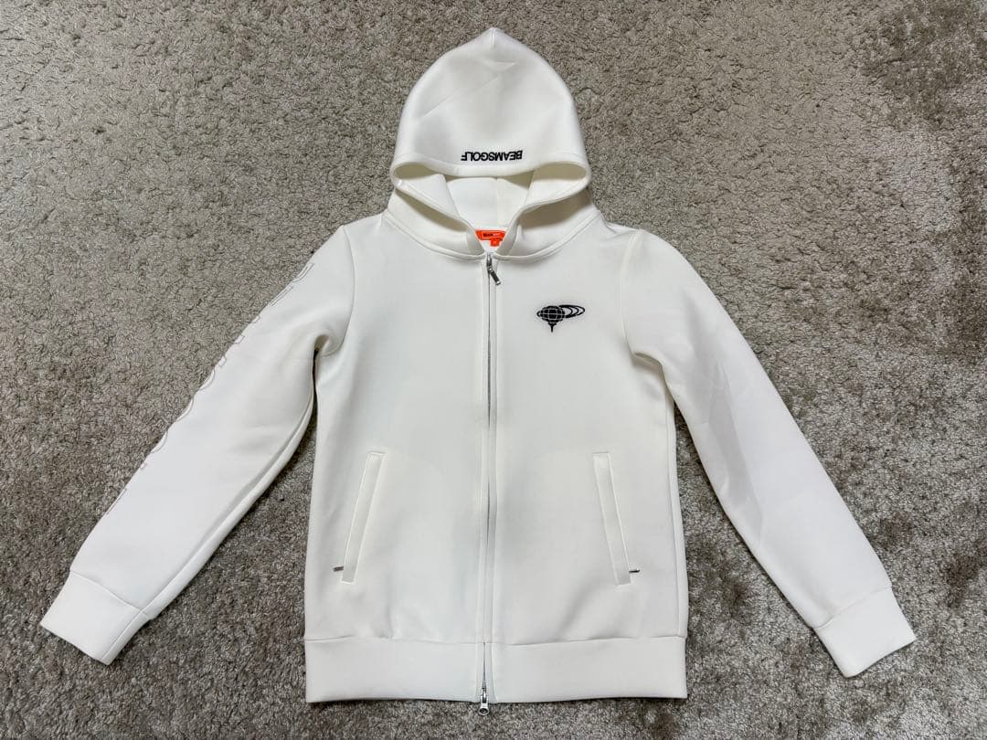 BEAMS GOLF⚫︎ビームスゴルフ⚫︎ジップパーカーMホワイト