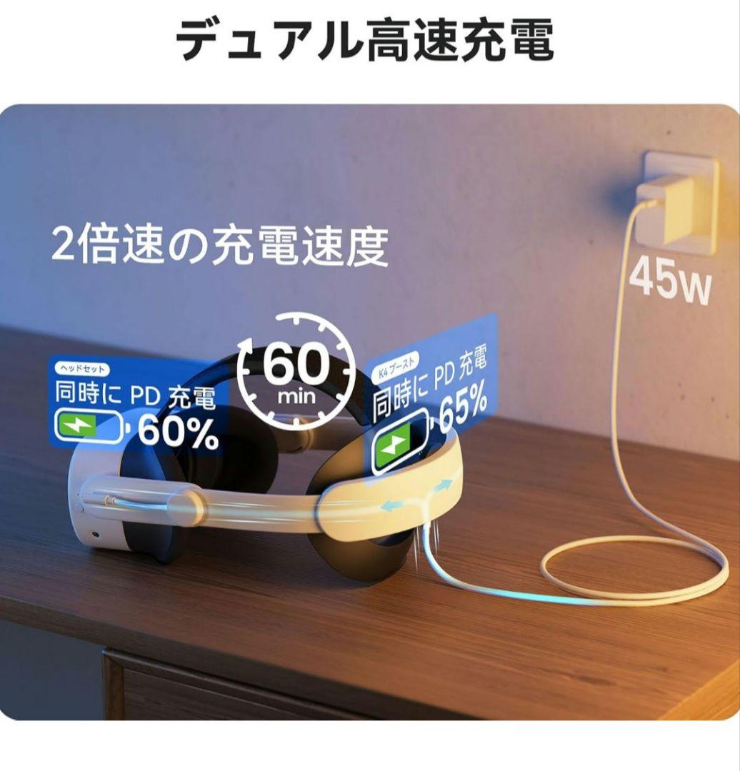  Quest 3s 128GB VRヘッドセット　KIWIバッテリー付き