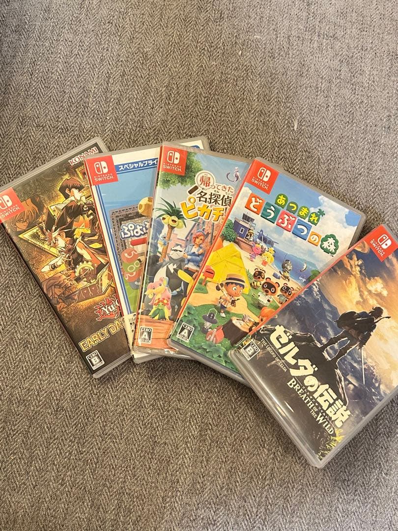 Switchソフト5点まとめ売り　あつまれどうぶつの森 ゼルダの伝説　ぷよぷよ