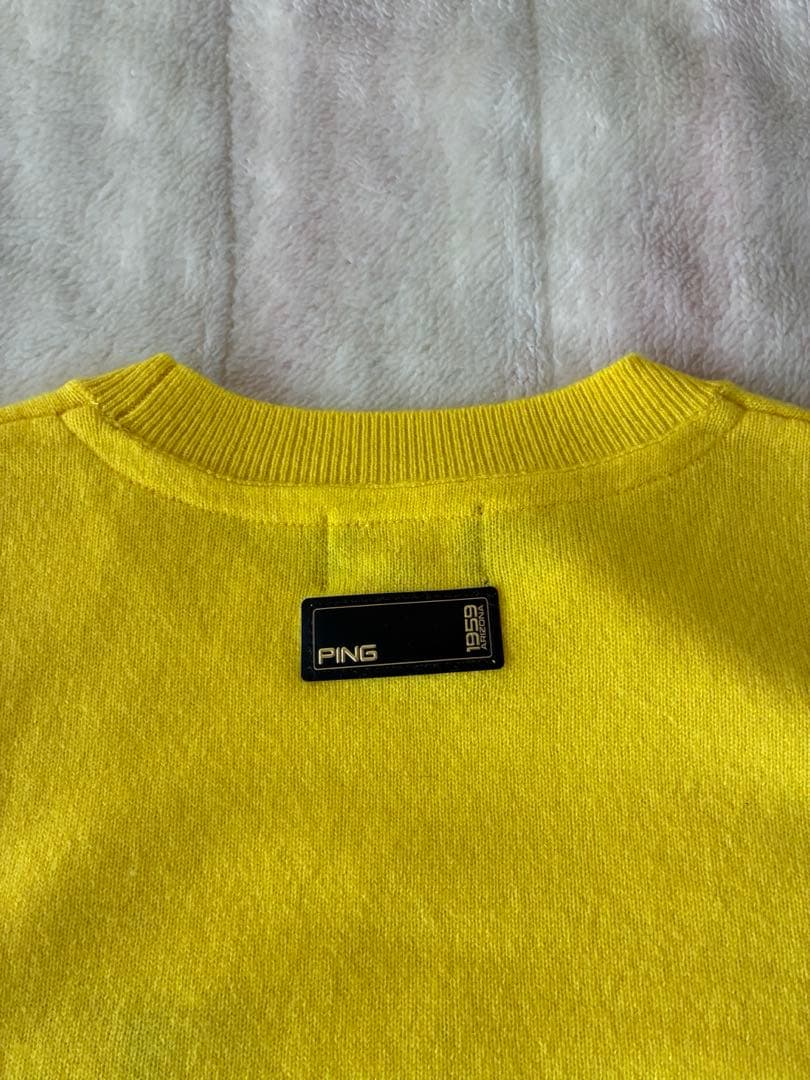 ピンPING カシミアセーター イエロー　新品未使用 サイズ:M