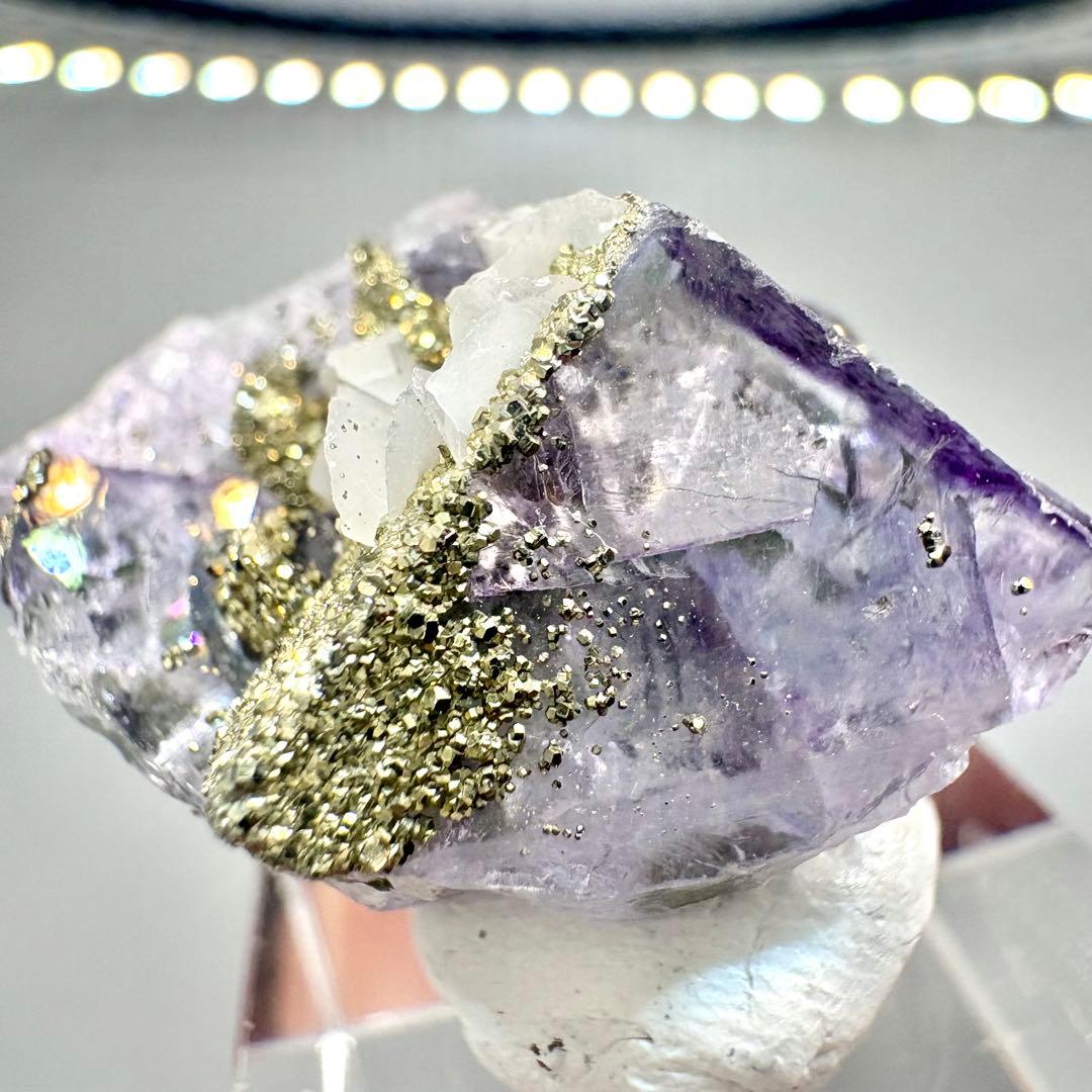 602 中国 ヤオガンシャン産 フローライト&パイライト