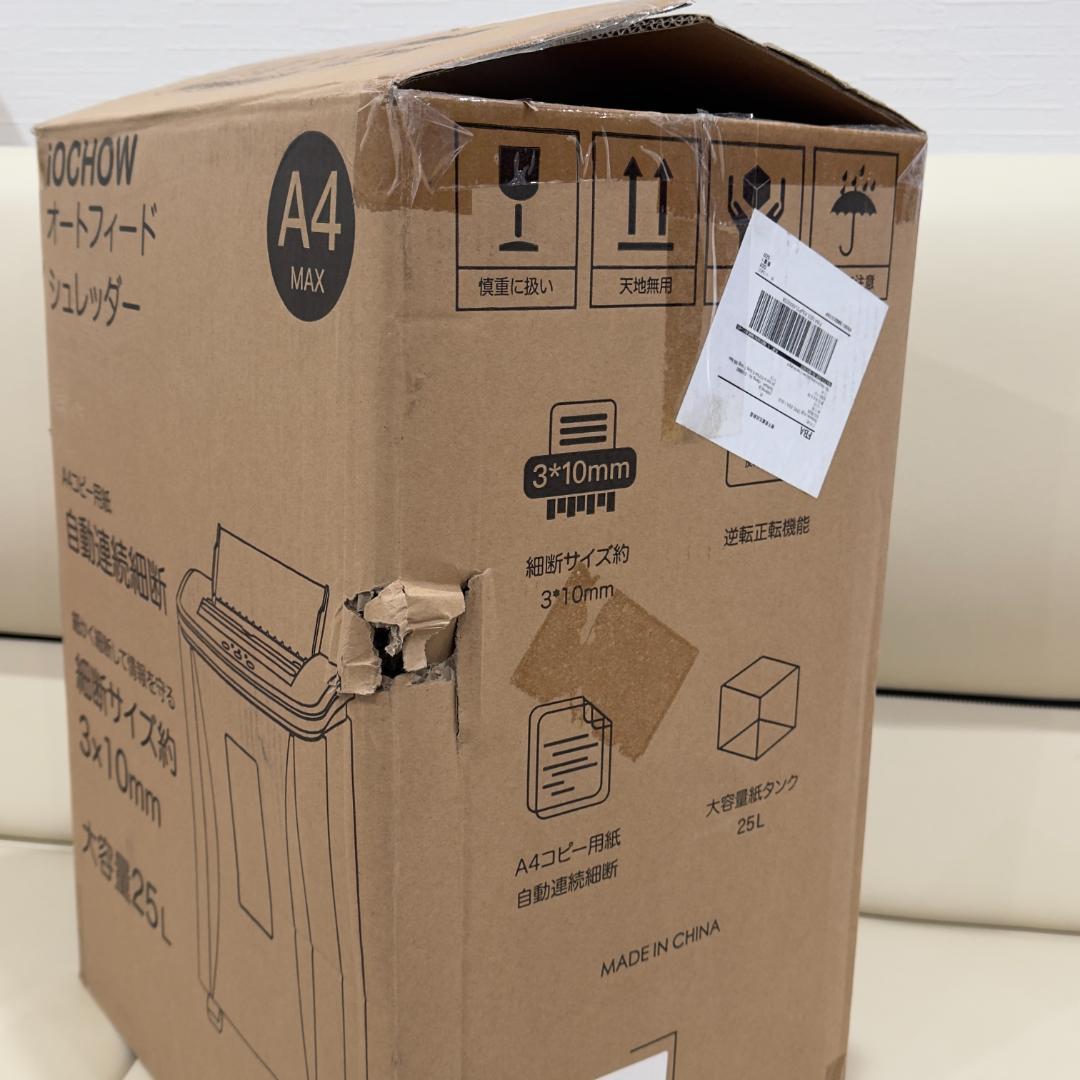 【未使用品 】iOCHOW オートフィードシュレッダー SZJ2 25L