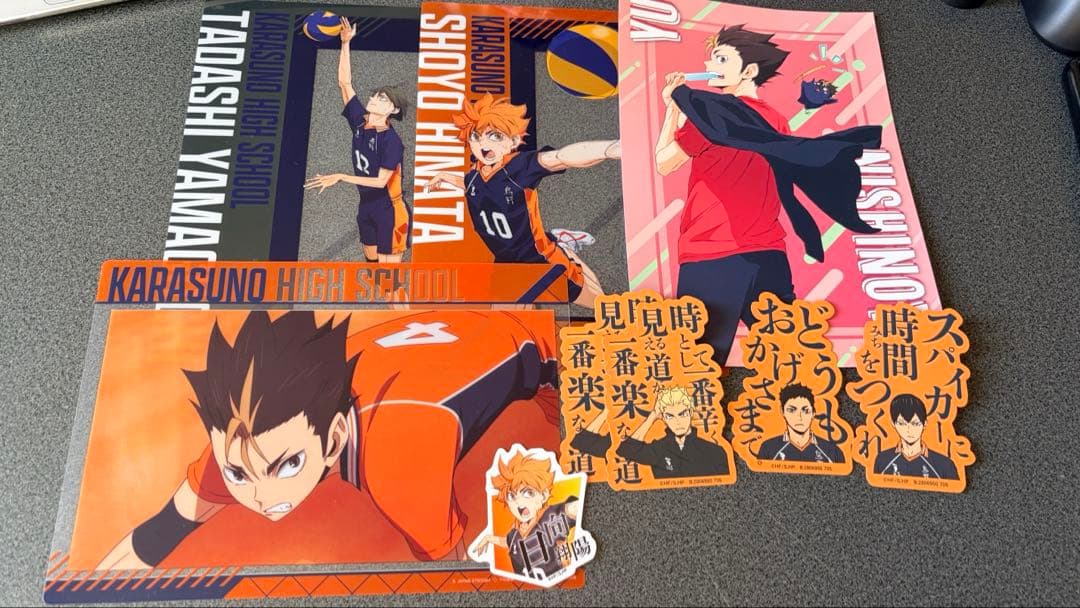 ハイキュー 烏野 日向 影山 月島 菅原 西谷 アニメイト ステッカー 特典