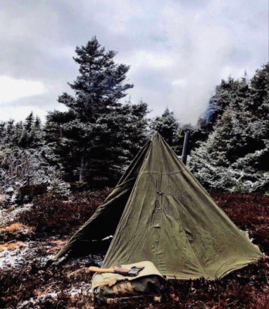 【軍幕屋】未使用ヒロシ愛用ポーランド軍ポンチョテント★サイズ2★デッドストック