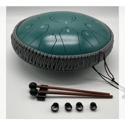 新春特価特別セット 15音タングドラム 13インチ/ブラック スタンド付 打楽器