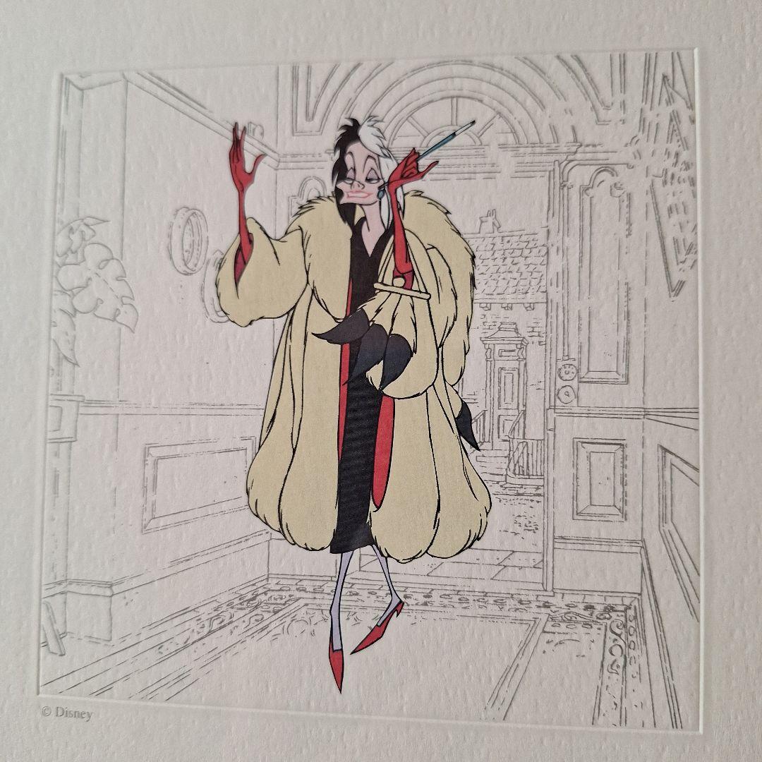 【限定品】　Disney ディズニー　トレジャー　クルエラ・ド・ヴィル　セル画