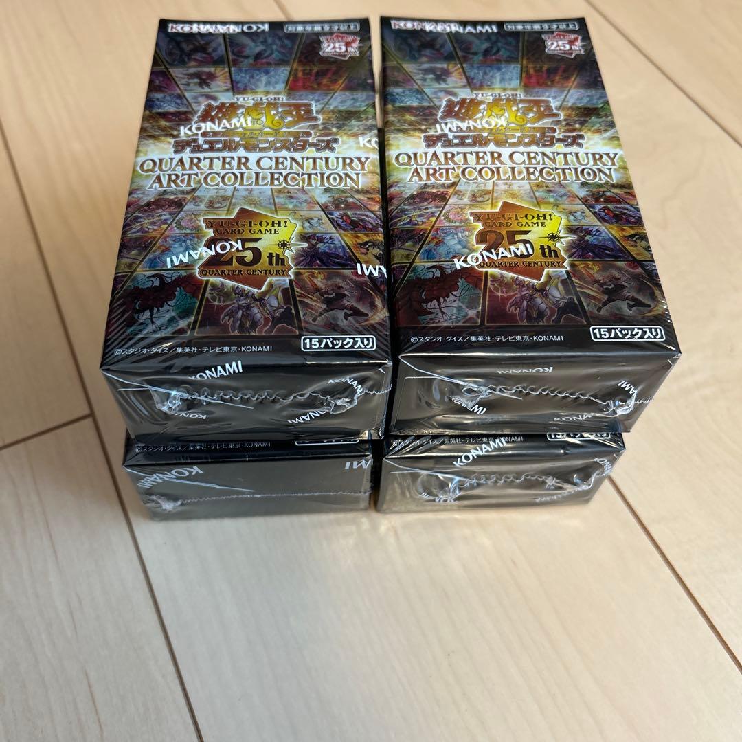 【シュリンク付未開封】遊戯王クォーターセンチュリーアートコレクション4BOX