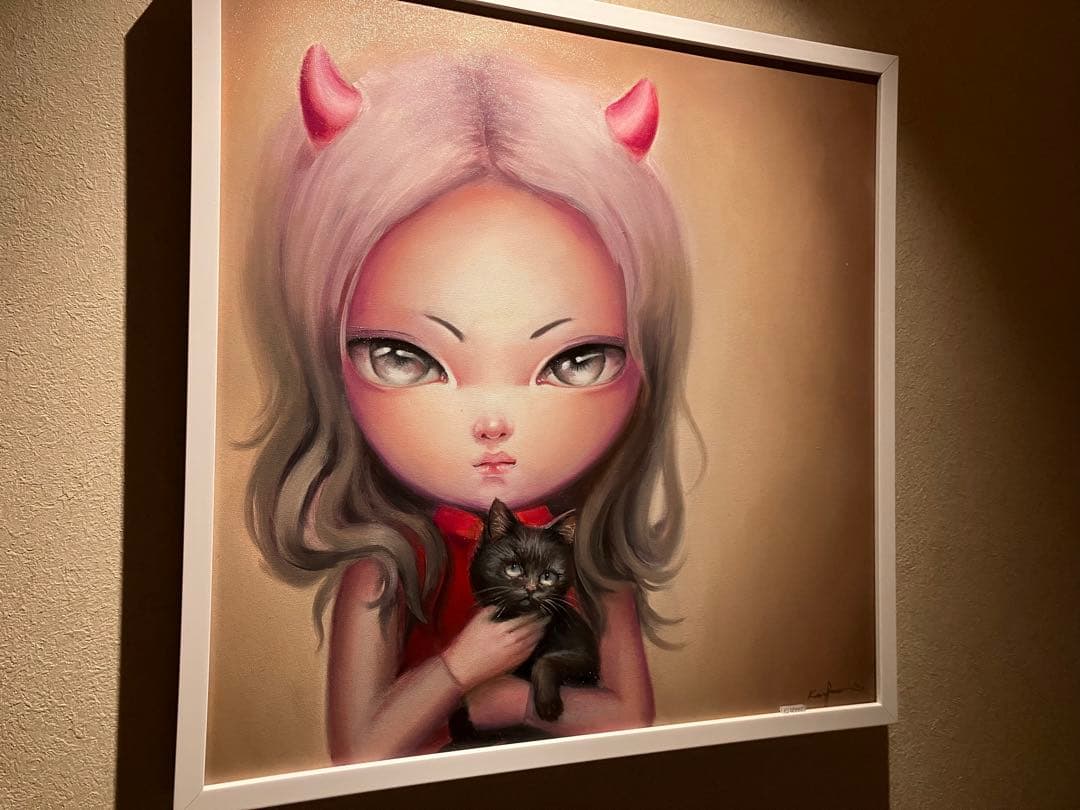 タイ人現代アート作家　Kanjana Kumkrut 2024年直筆原画