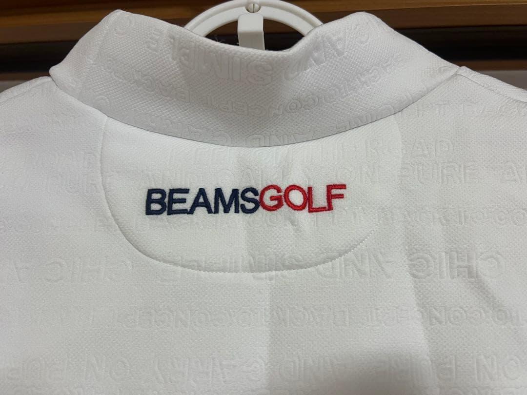 【ネイビー＆ホワイト セット】BEAMS GOLF モックネックシャツ M