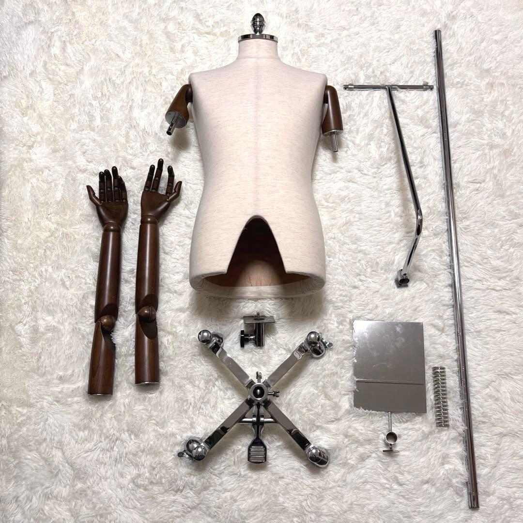 ✨訳あり✨格安✨マネキン　トルソー　メンズ　布張り　腕付き　可動式　紳士ボディ