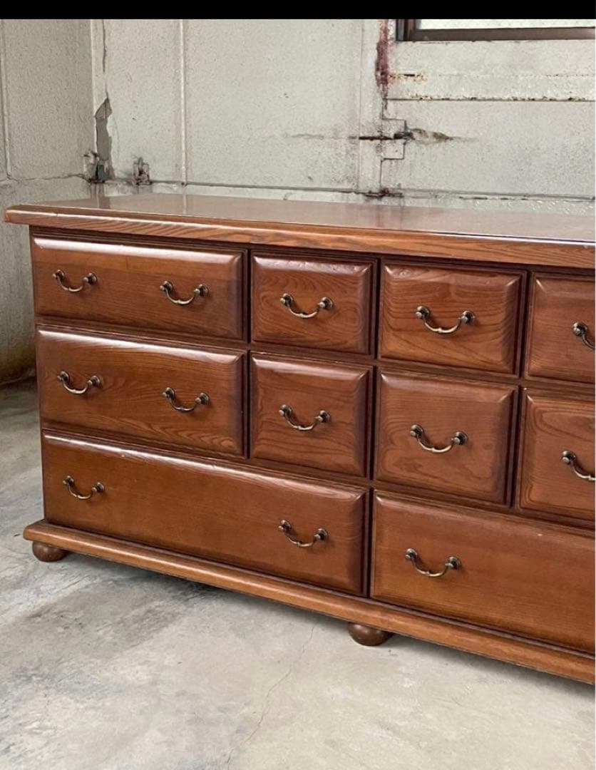 アンティーク　丸脚　チェスト　サイドボード　ヴィンテージ