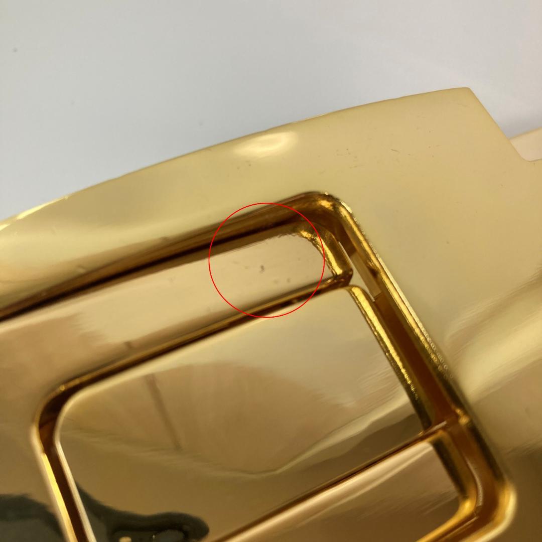 【訳あり】 パワーベルト レバーアクション ワンタッチ可変式　白×ゴールド