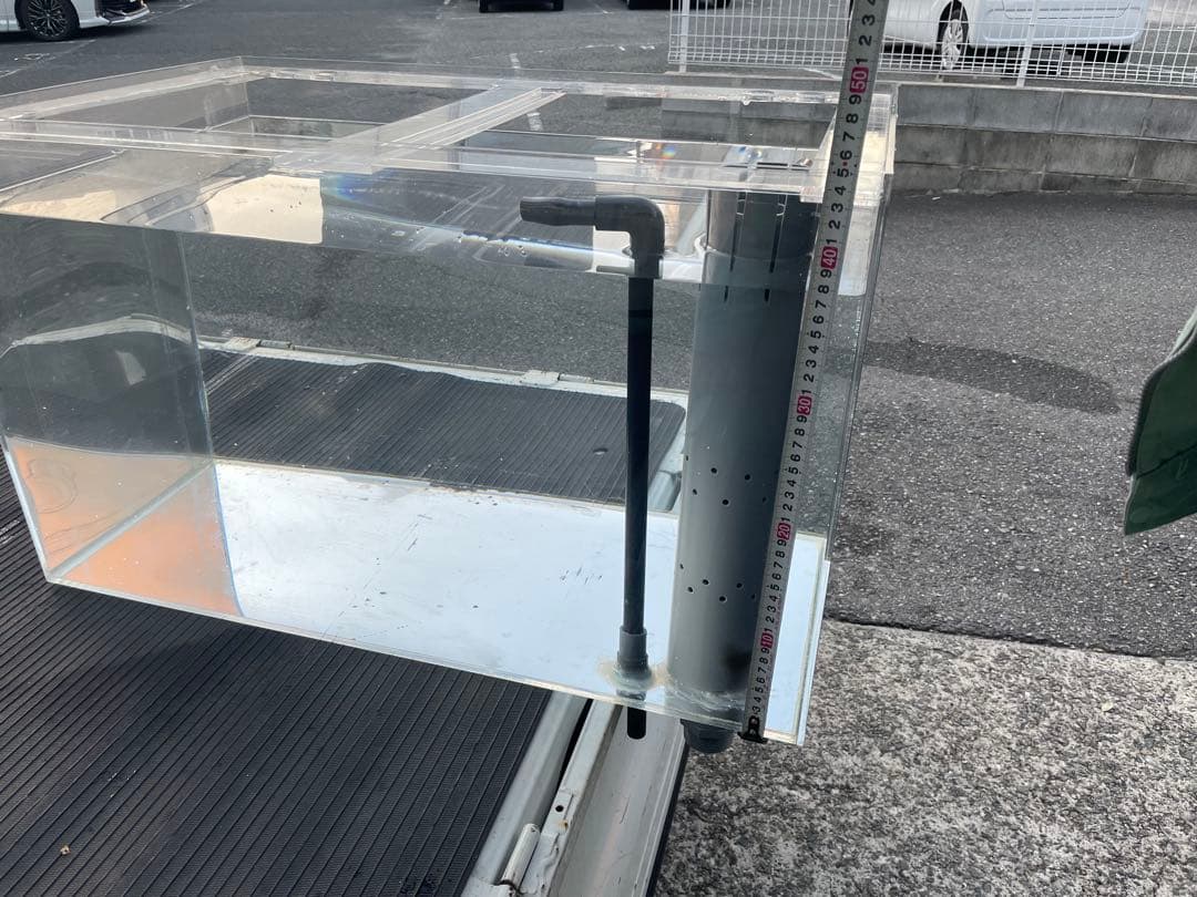 アクリル水槽　オーバーフロー　750mm×450mm×450mm