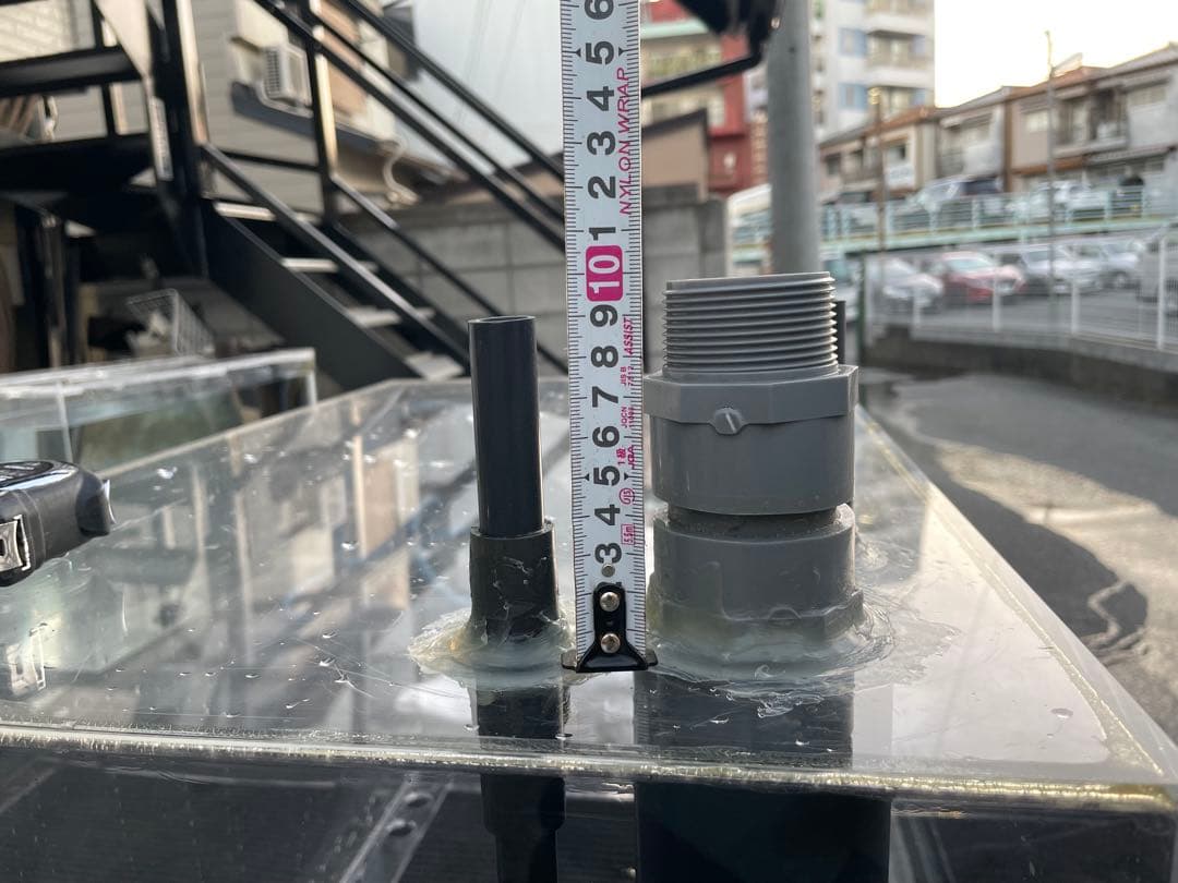 アクリル水槽　オーバーフロー　750mm×450mm×450mm