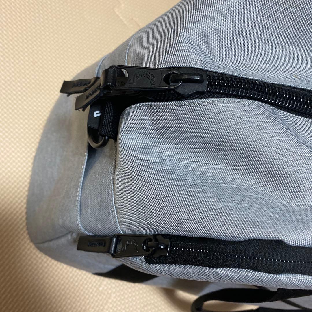 JONESボストンバッグ グレー ブラック　ほぼ未使用品　ゴルフバッグ