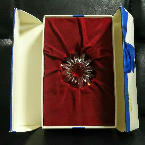 スワロフスキー フィギュリン 置物 レッドマーガレット