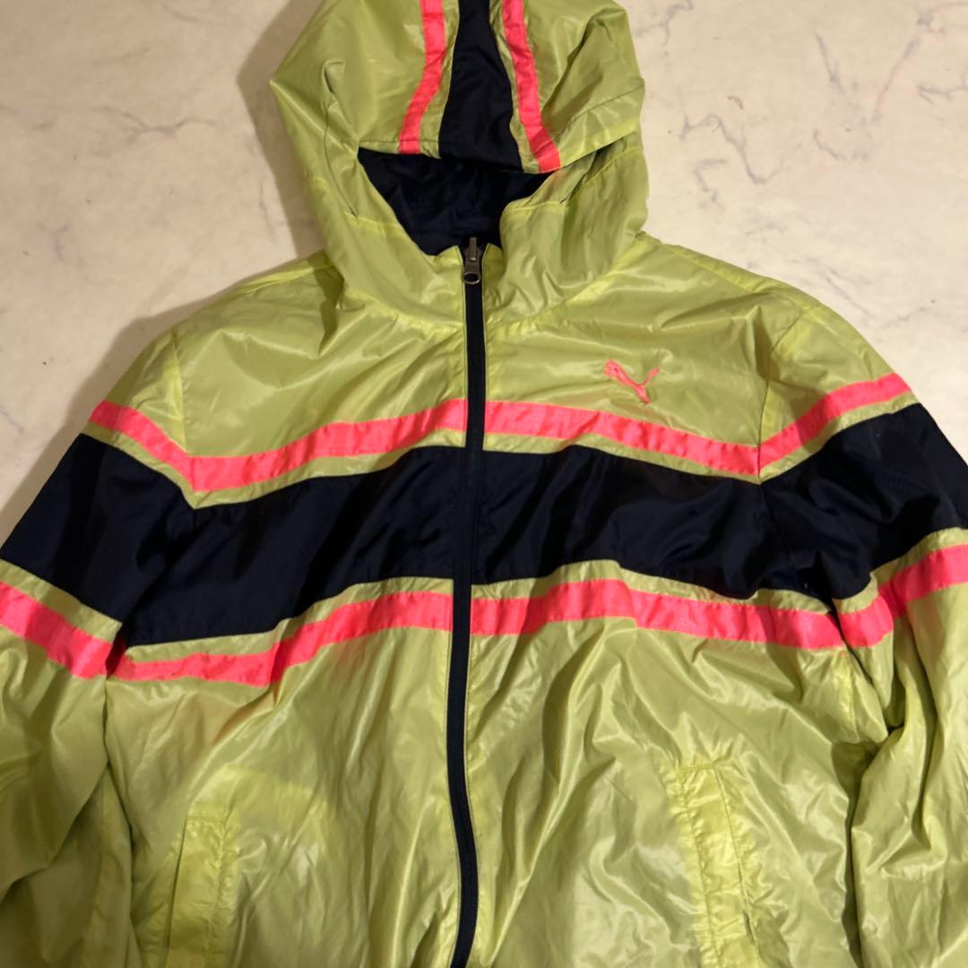 【新品】PUMA リバーシブルマウンテンパーカー M ストライプ／ボーダー