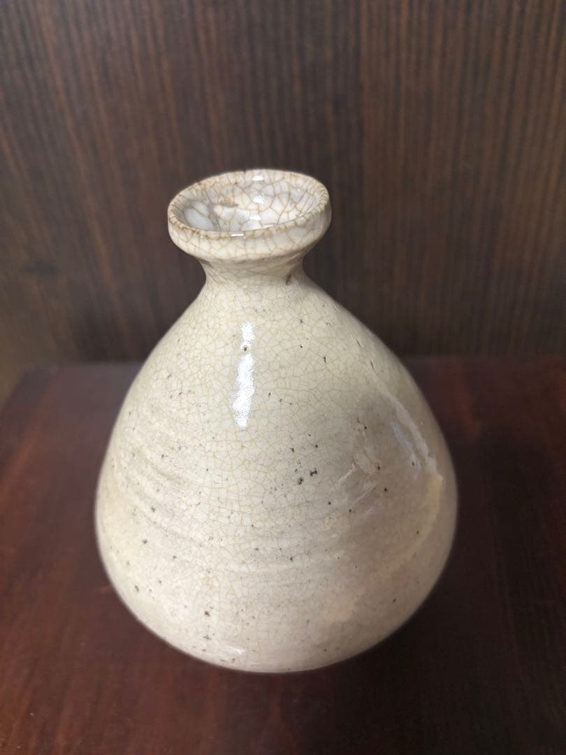 西岡小十　絵粉引　えこひき　徳利