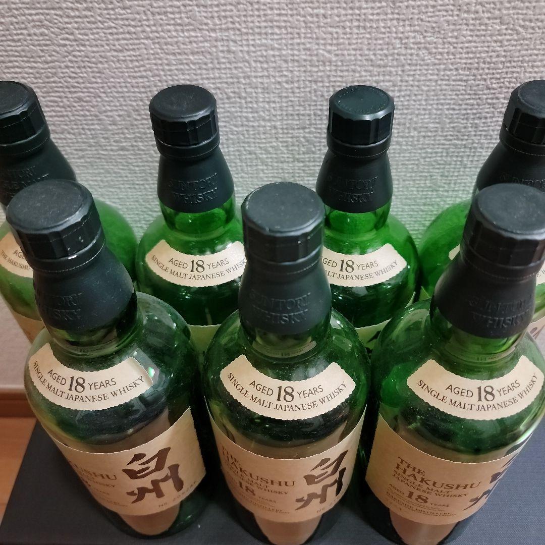 白州１８年（空き瓶７本セット）　 シングルモルトウイスキー