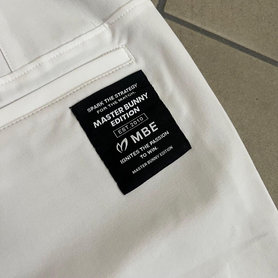 マスターバニー　パーリーゲイツ　ハーフパンツ　ロゴ　白　メンズ　L 5 ズボン