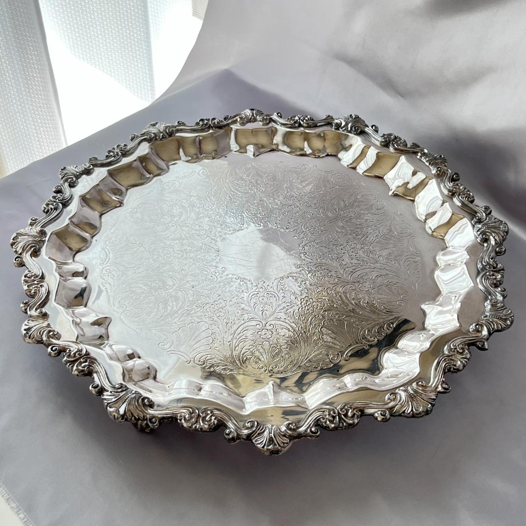 【SHERIDAN】 チッペンデールのサルヴァ フット付 43cm 大型