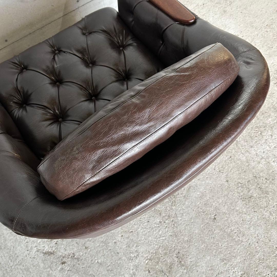 マルニ木工 ベルサイユ 本革シングルソファ Mスムース